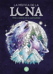 Libro para colorear mandalas mística luna