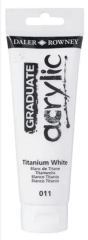 Tubo acrílico graduate 120ml titanium white