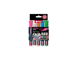 Set 5 marcadores tiza chalk filgo