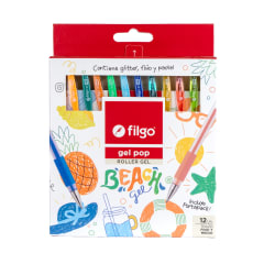 12 lápices gel pop beach filgo