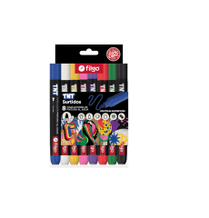Set 8 marcadores acrílicos TNT 1.0 colores tradicionales filgo