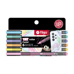 Set 6 roller TNT filgo colores pasteles 0