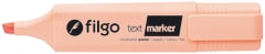 Destacador text marker pastel naranjo filgo