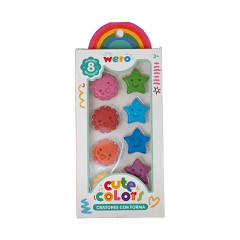 Crayones con forma wero