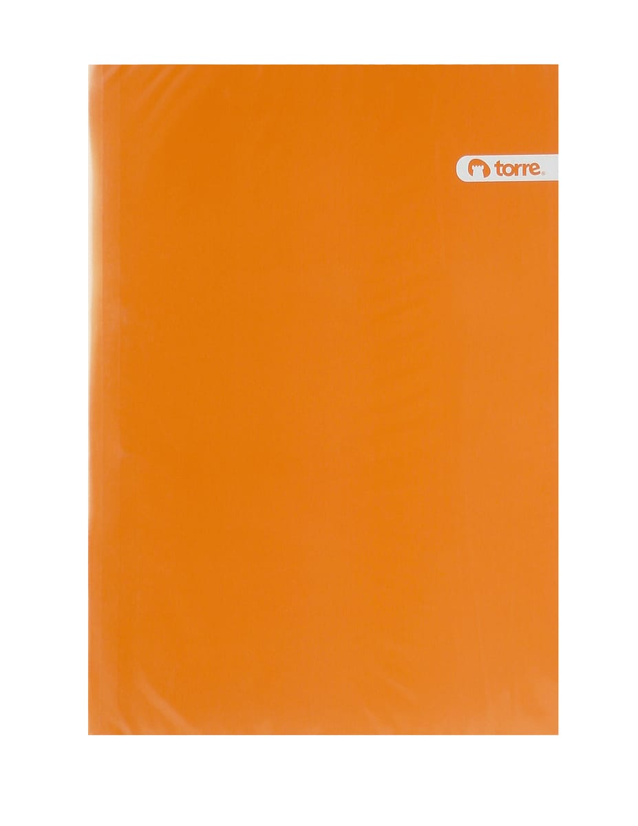 Carpeta plastificada con accoclip naranja torre1