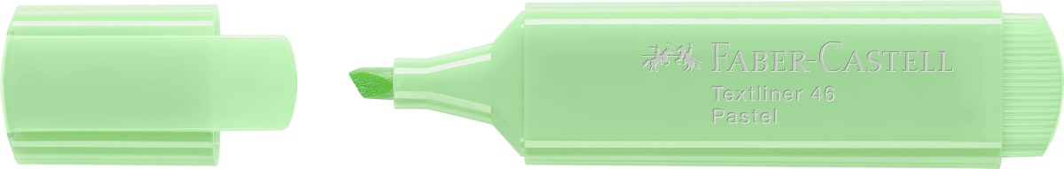 Destacador textliner pastel verde Faber-Castell1