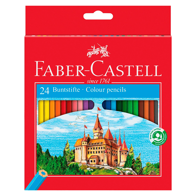 24 lápices de colores hexagonales faber-castell1