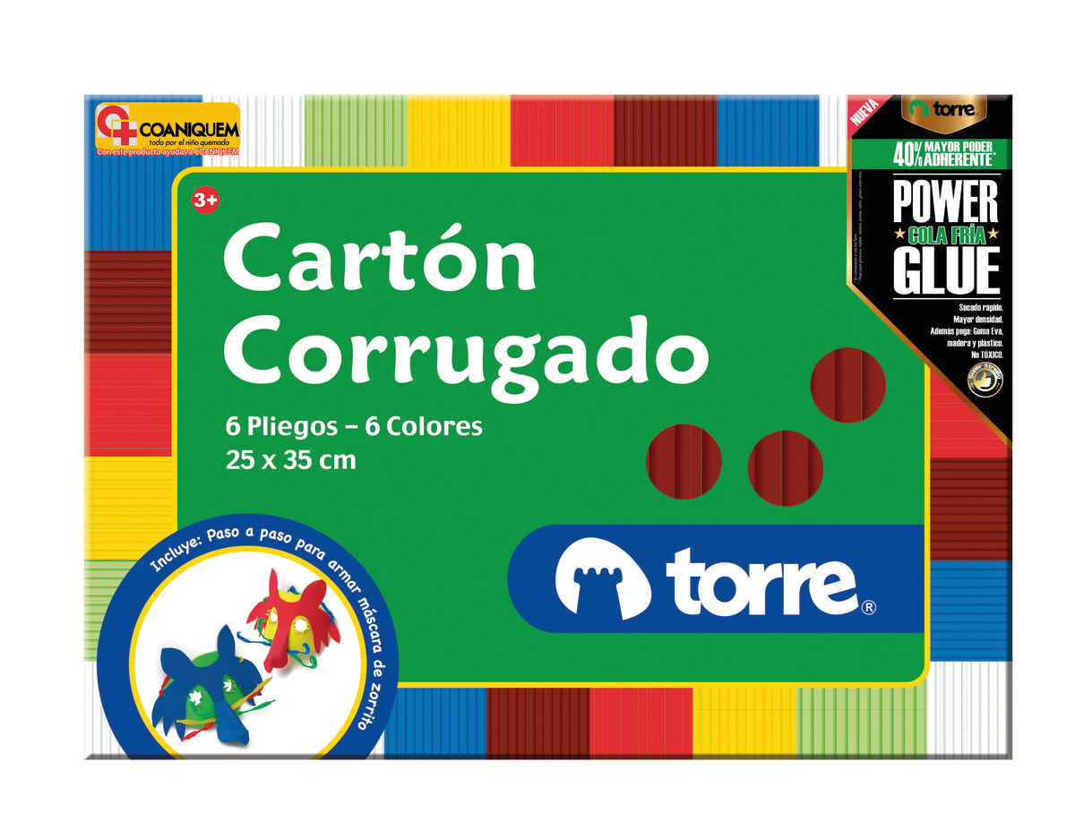 Carpeta de carton corrugado 6 pliegos Torre1
