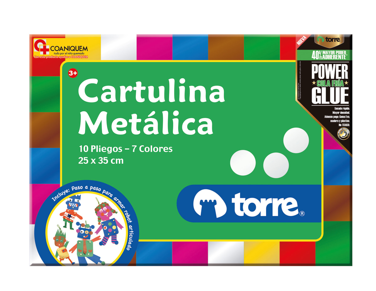Carpeta de cartulina metalica Torre1
