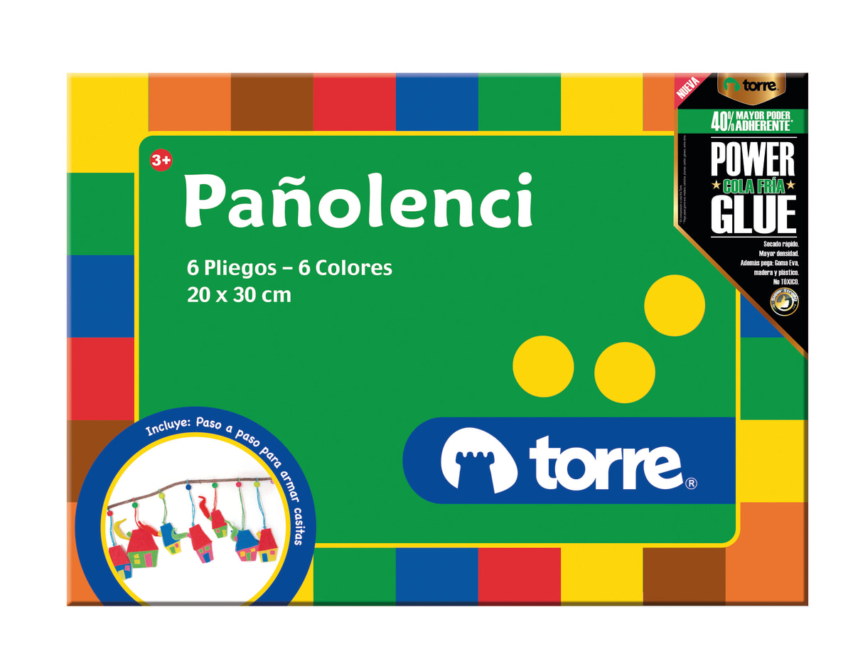 Carpeta de paño lenci 6 pliegos Torre1