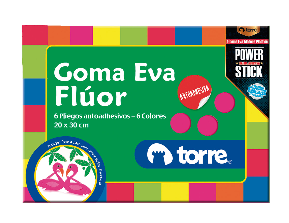 Carpeta de goma eva flúor torre1