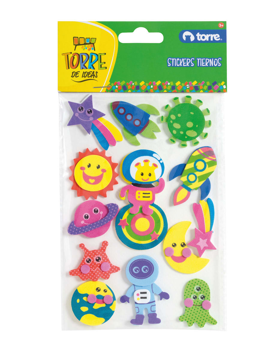 Stickers goma eva tiernos torre2