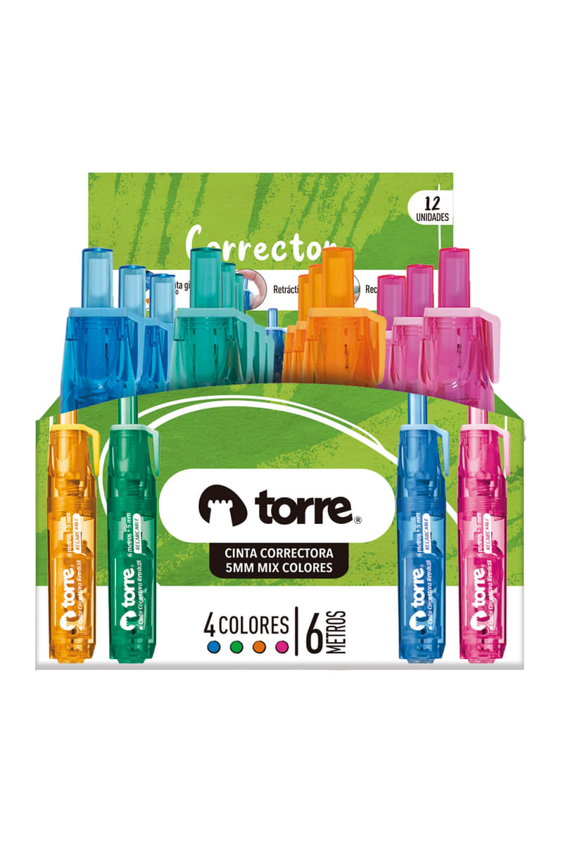 Corrector en cinta retráctil colores Torre1