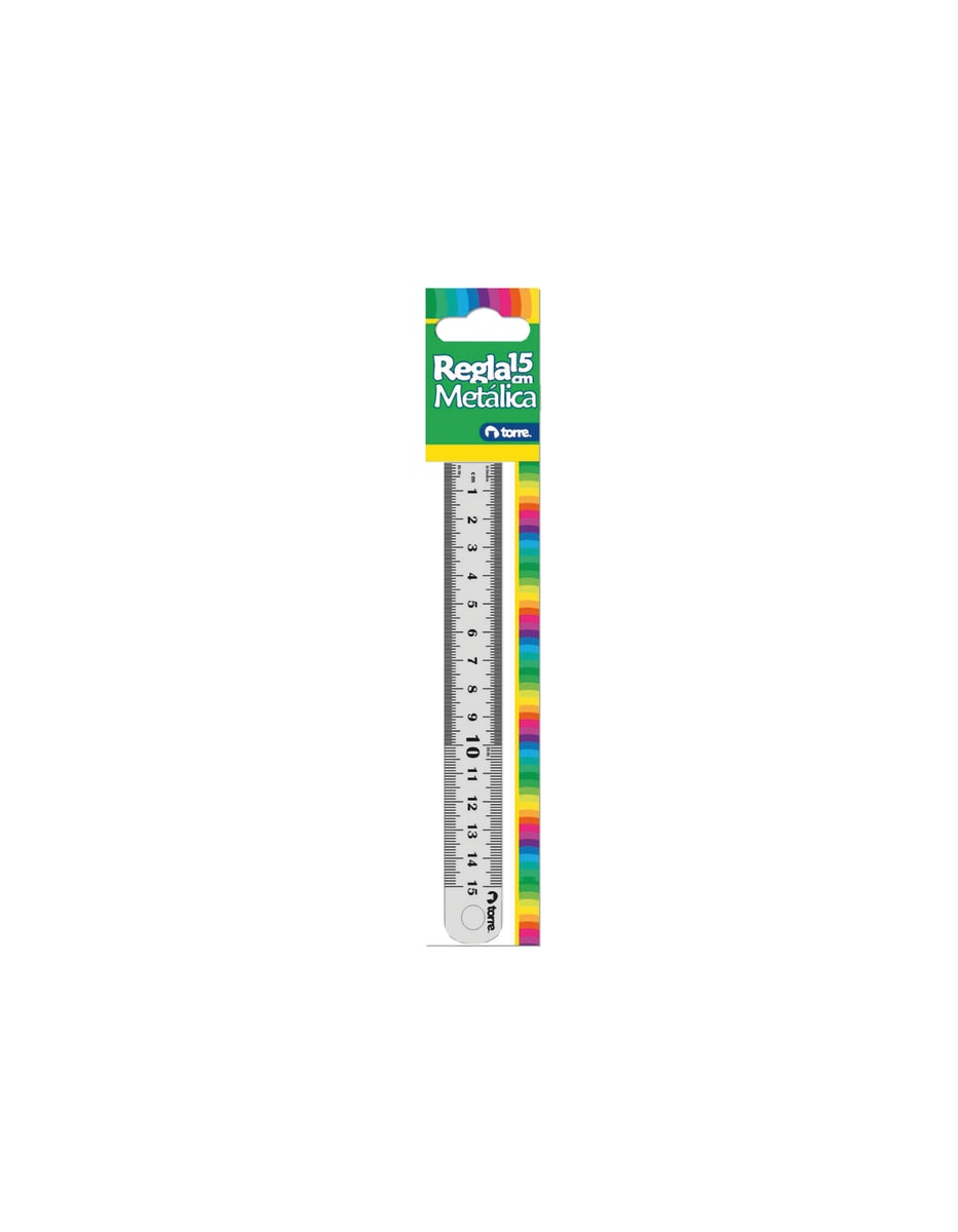 Regla metálica 15 cm torre1