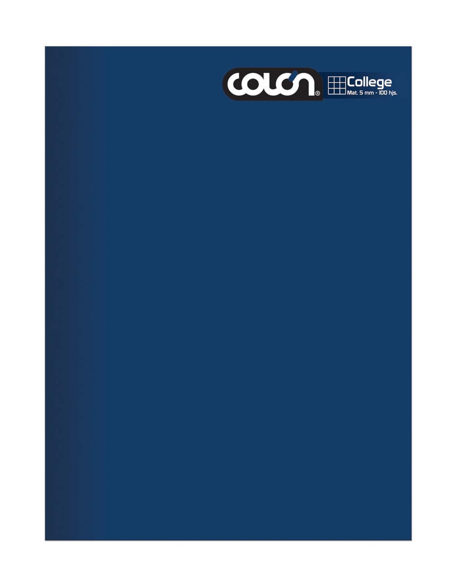 Cuaderno college liso 5mm 100 hjs Colon2