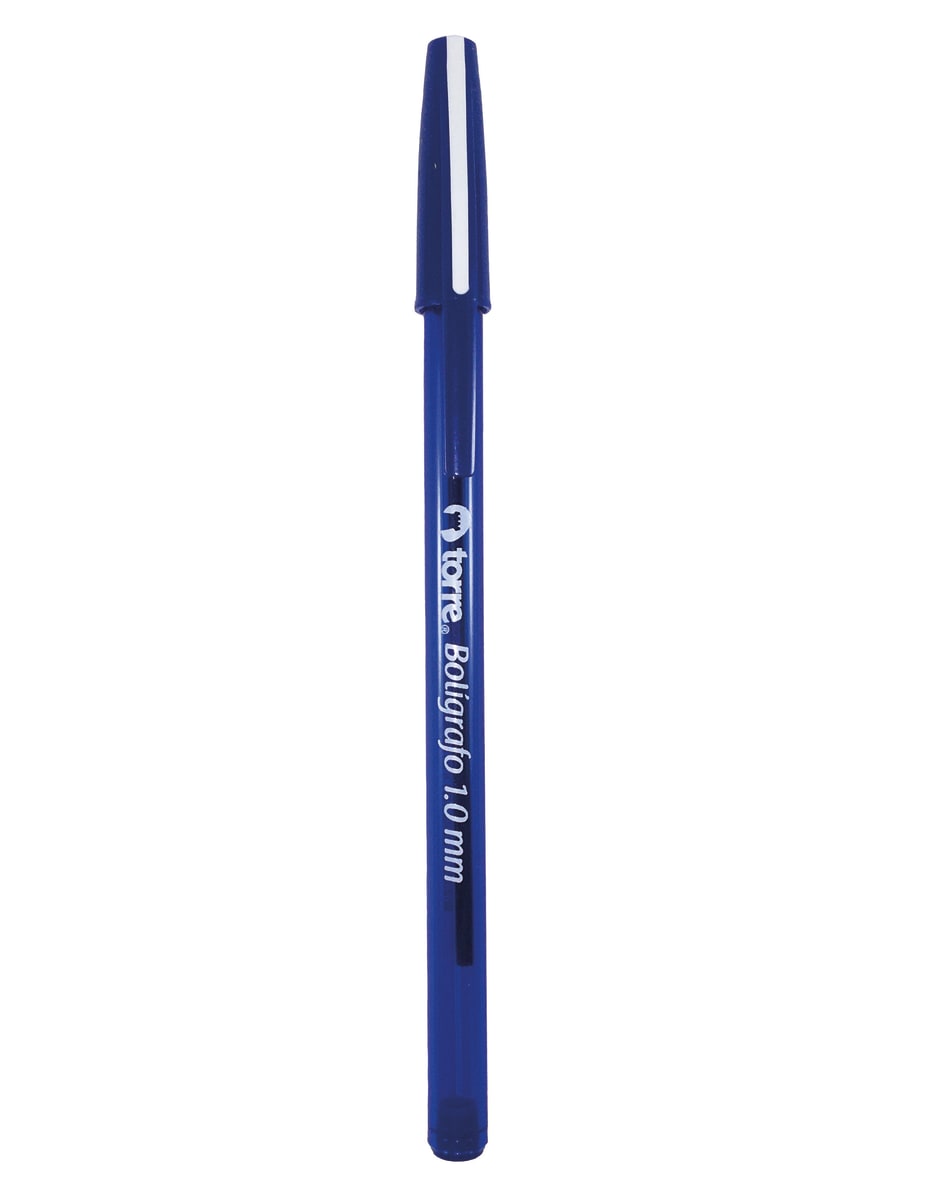 Bolígrafo azul medio 1.0 Torre1