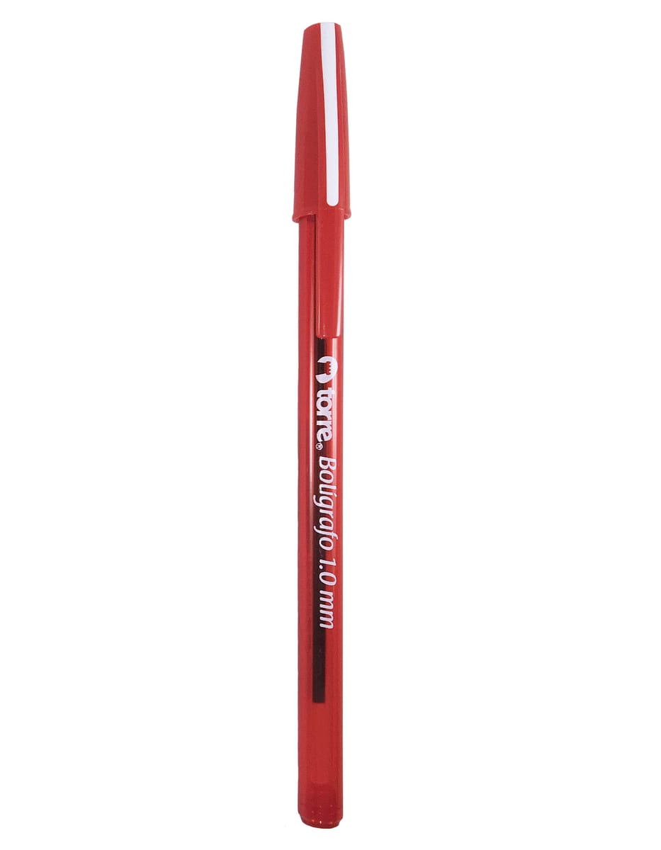 Bolígrafo rojo medio 1.0 Torre1