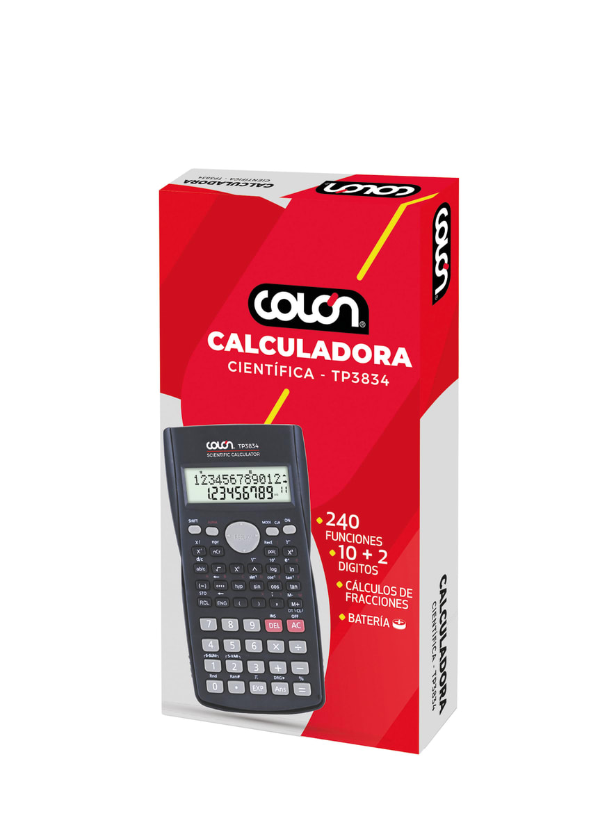 Calculadora científica 240 funciones Colon2