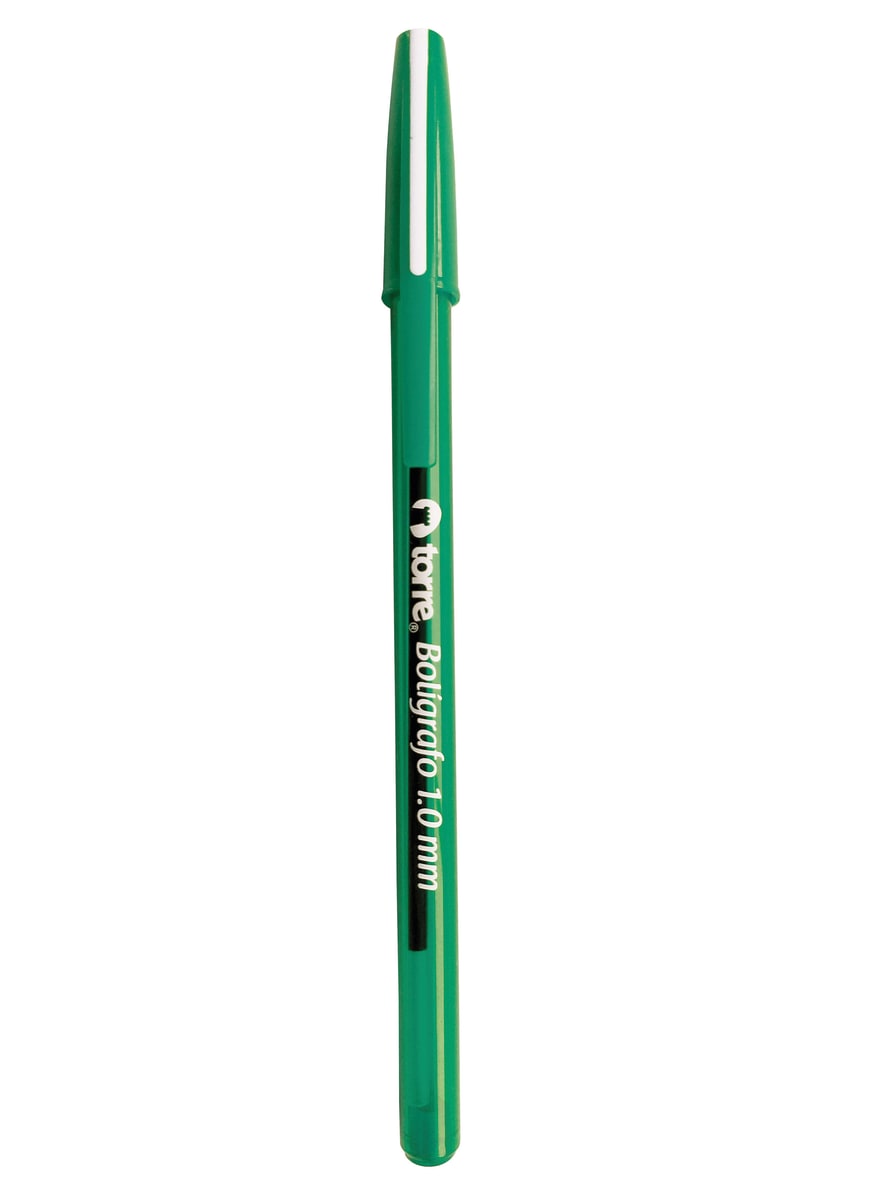 Bolígrafo verde medio 1.0 Torre1