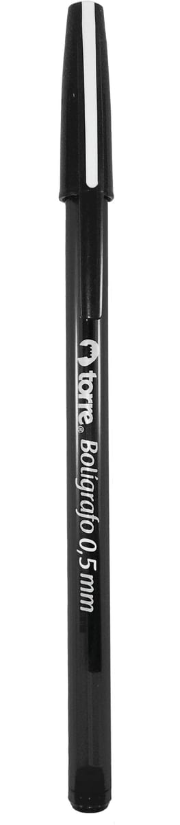 Bolígrafo negro fino 0.5 Torre1