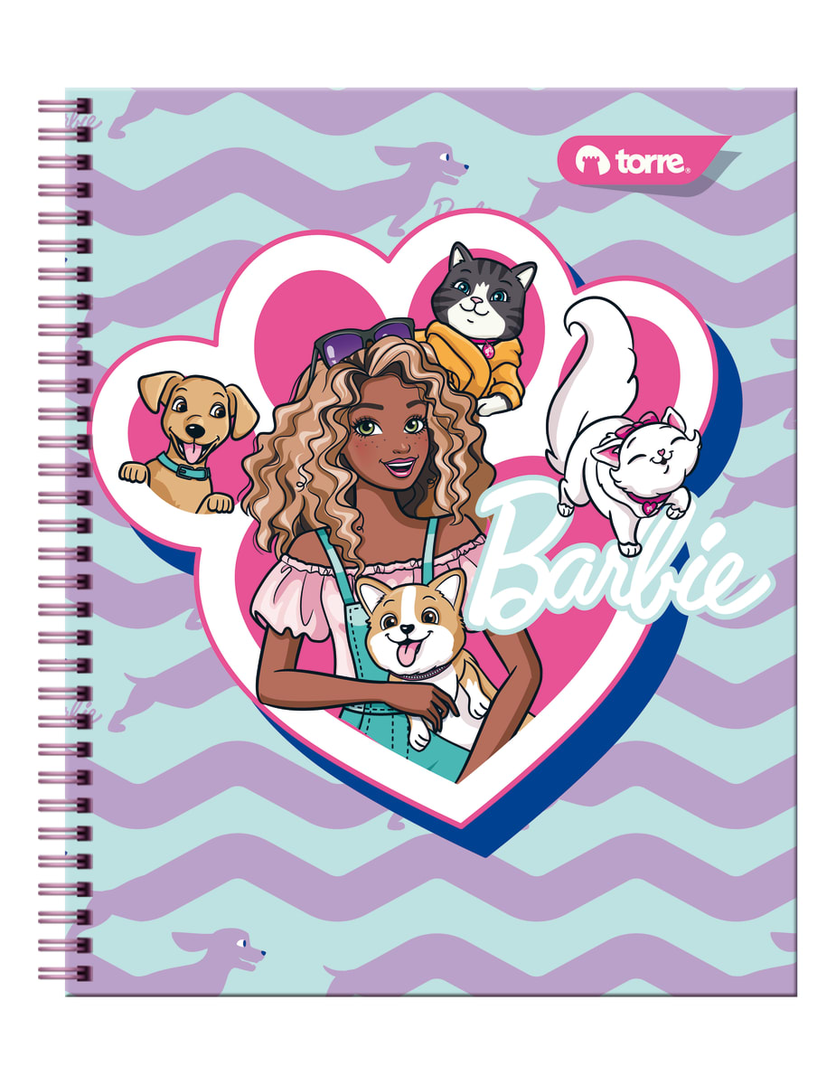 Cuaderno universitario Barbie 7mm 100 hjs Torrre10