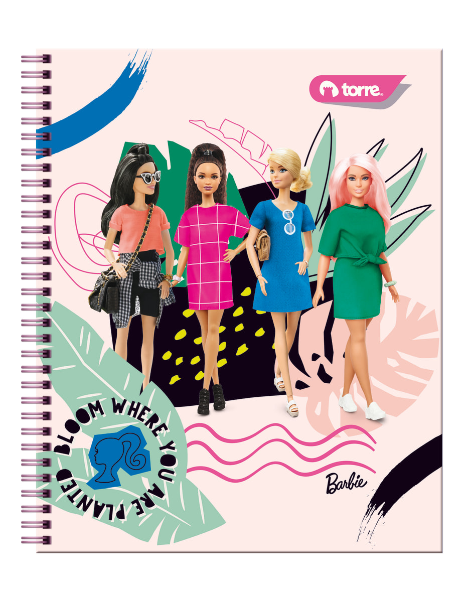 Cuaderno universitario Barbie 7mm 100 hjs Torrre1