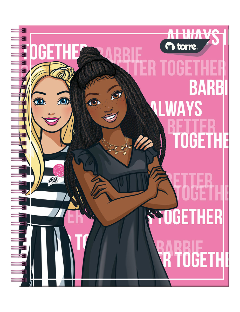 Cuaderno universitario Barbie 7mm 100 hjs Torrre3