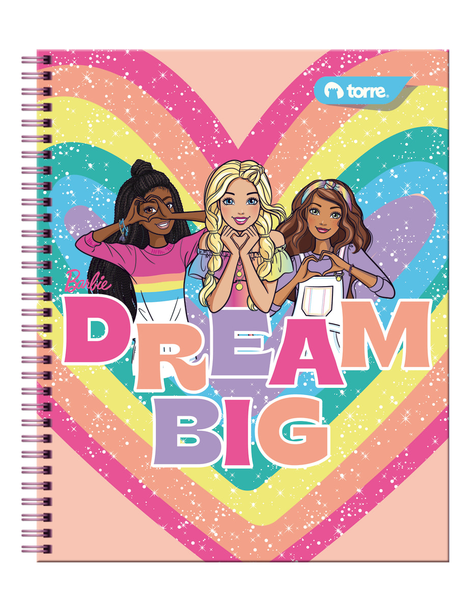 Cuaderno universitario Barbie 7mm 100 hjs Torrre5