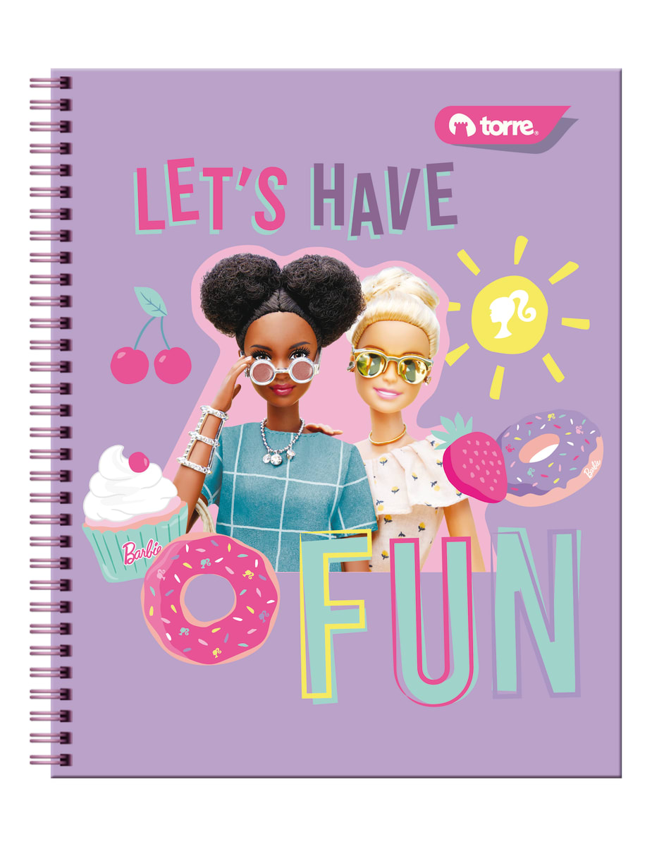 Cuaderno universitario Barbie 7mm 100 hjs Torrre7