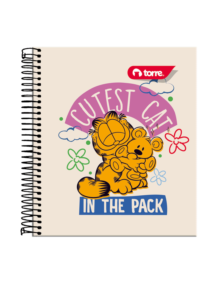 Cuaderno pocket Garfield 5mm 90 hjs Torre1