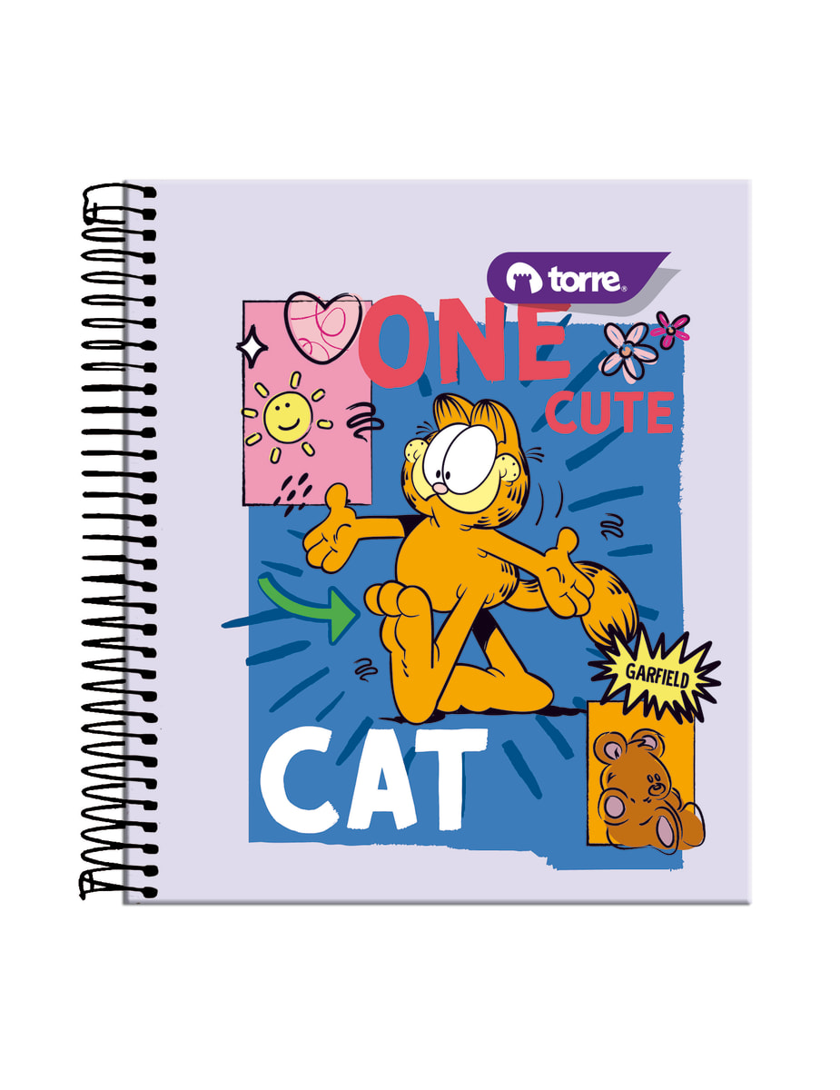 Cuaderno pocket Garfield 5mm 90 hjs Torre2