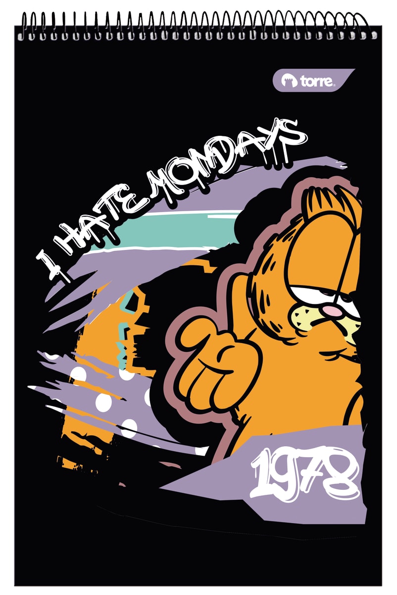 Croquera 21x32 cm Garfield Torre4