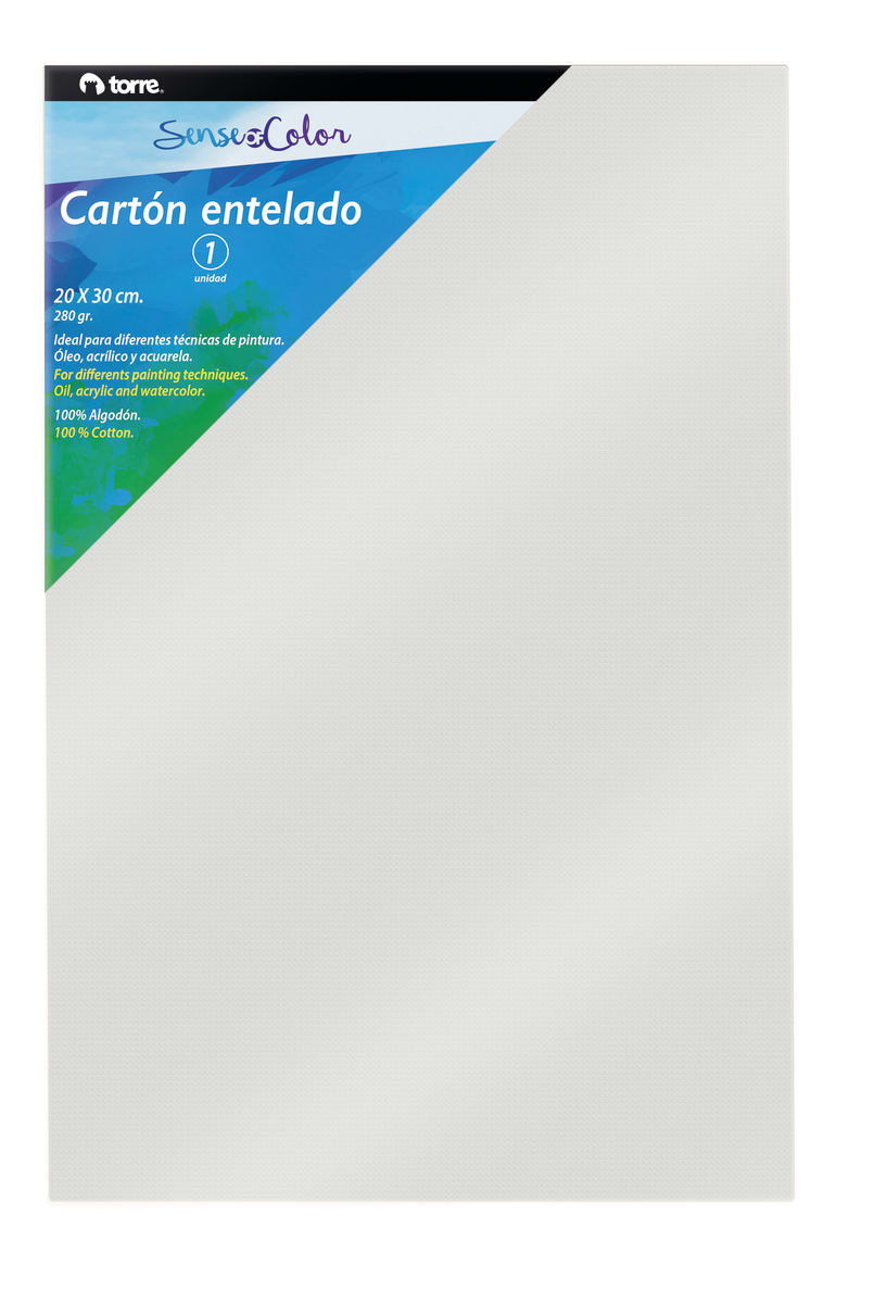 Carton entelado 20x30 cm Sense of color1