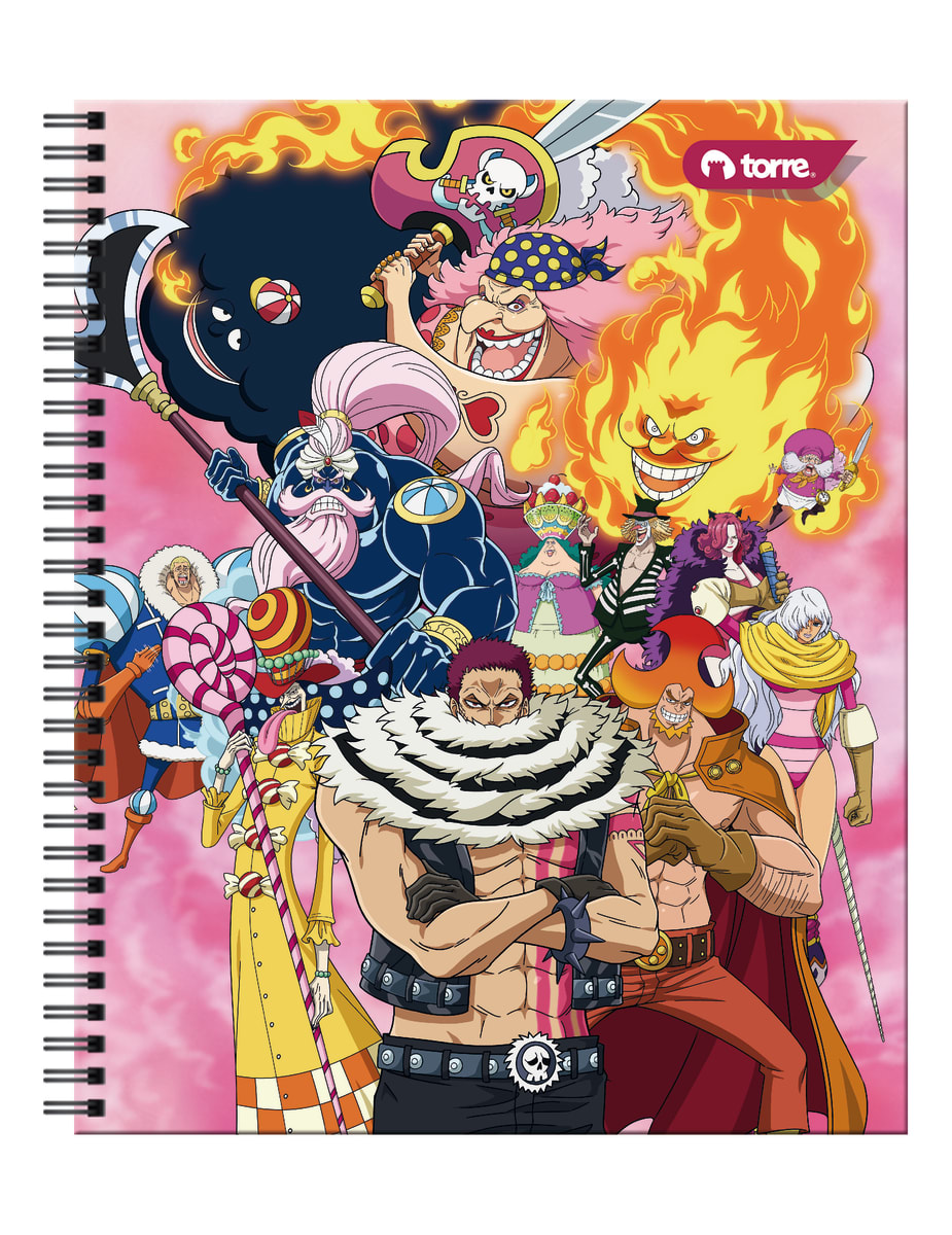 Cuaderno universitario One Piece 7mm 100 hjs Torre13