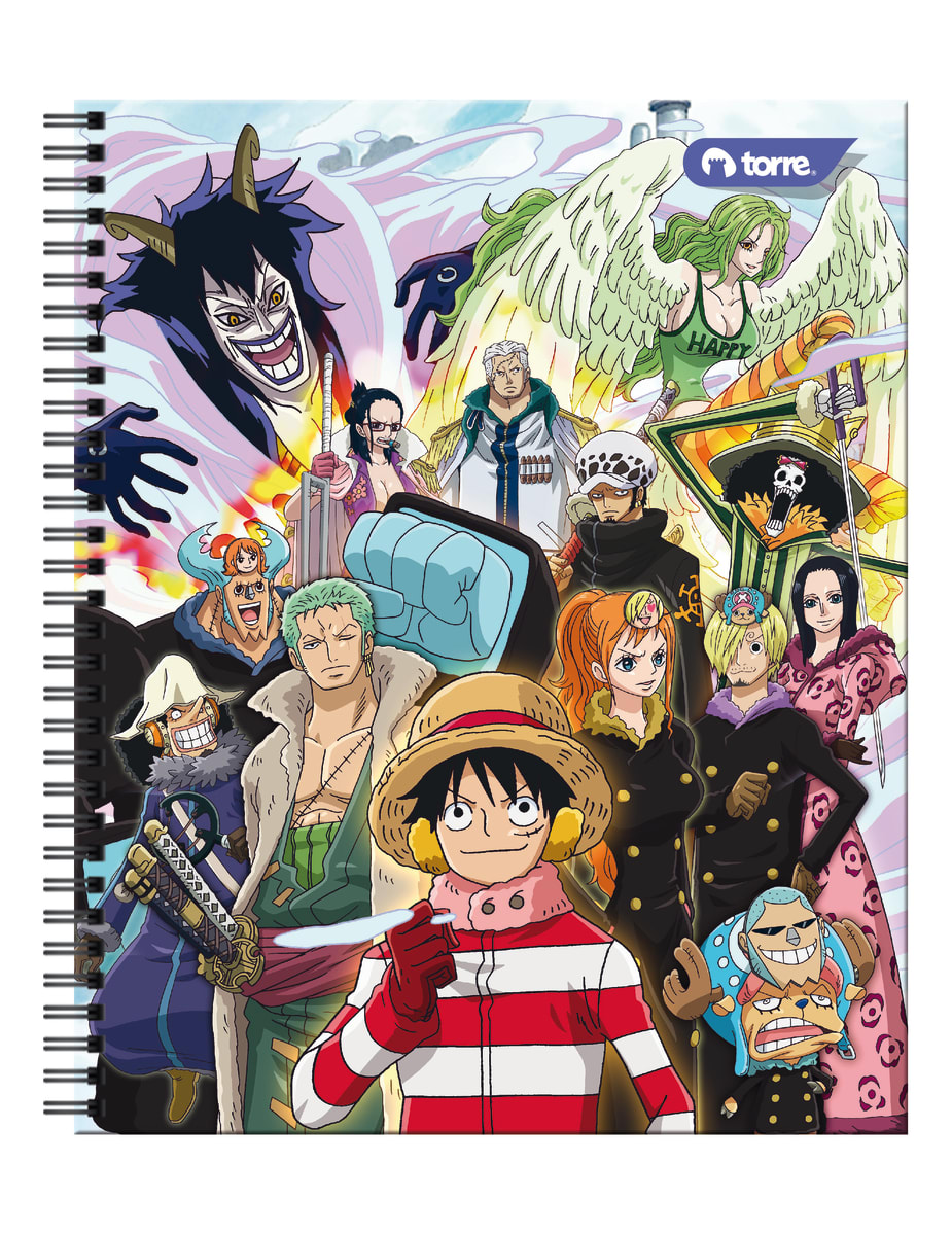 Cuaderno universitario One Piece 7mm 100 hjs Torre11