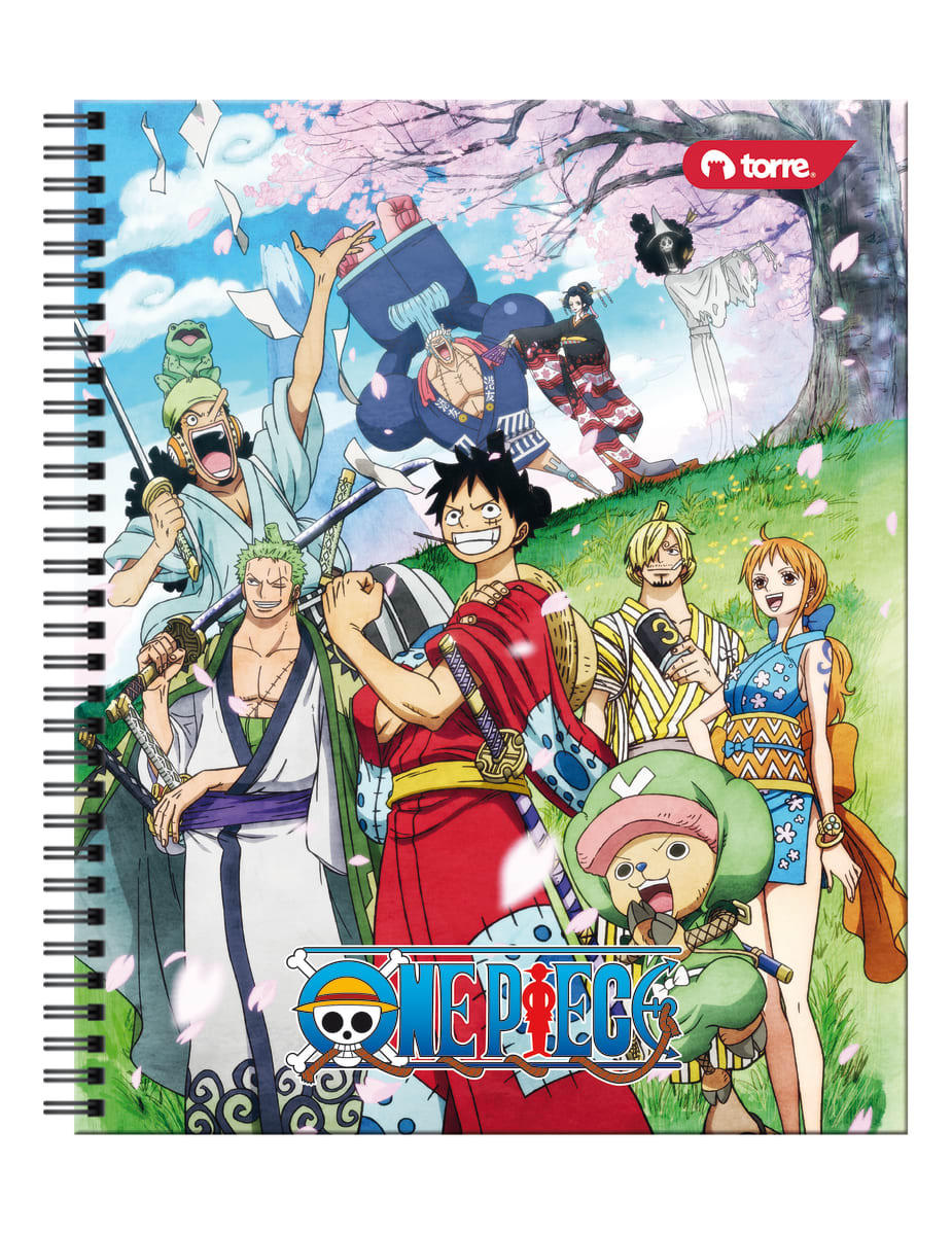 Cuaderno universitario One Piece 7mm 100 hjs Torre7