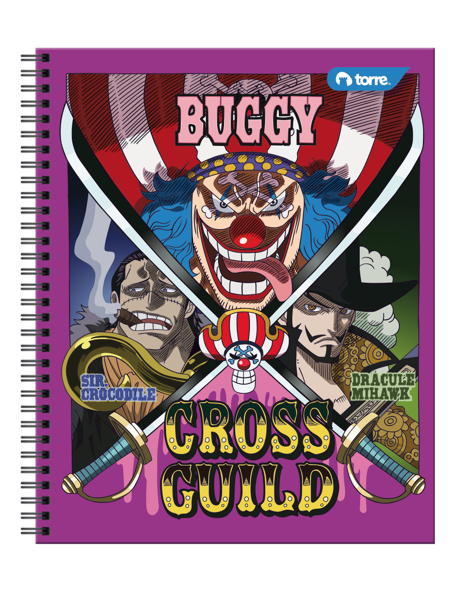Cuaderno universitario One Piece 7mm 100 hjs Torre5