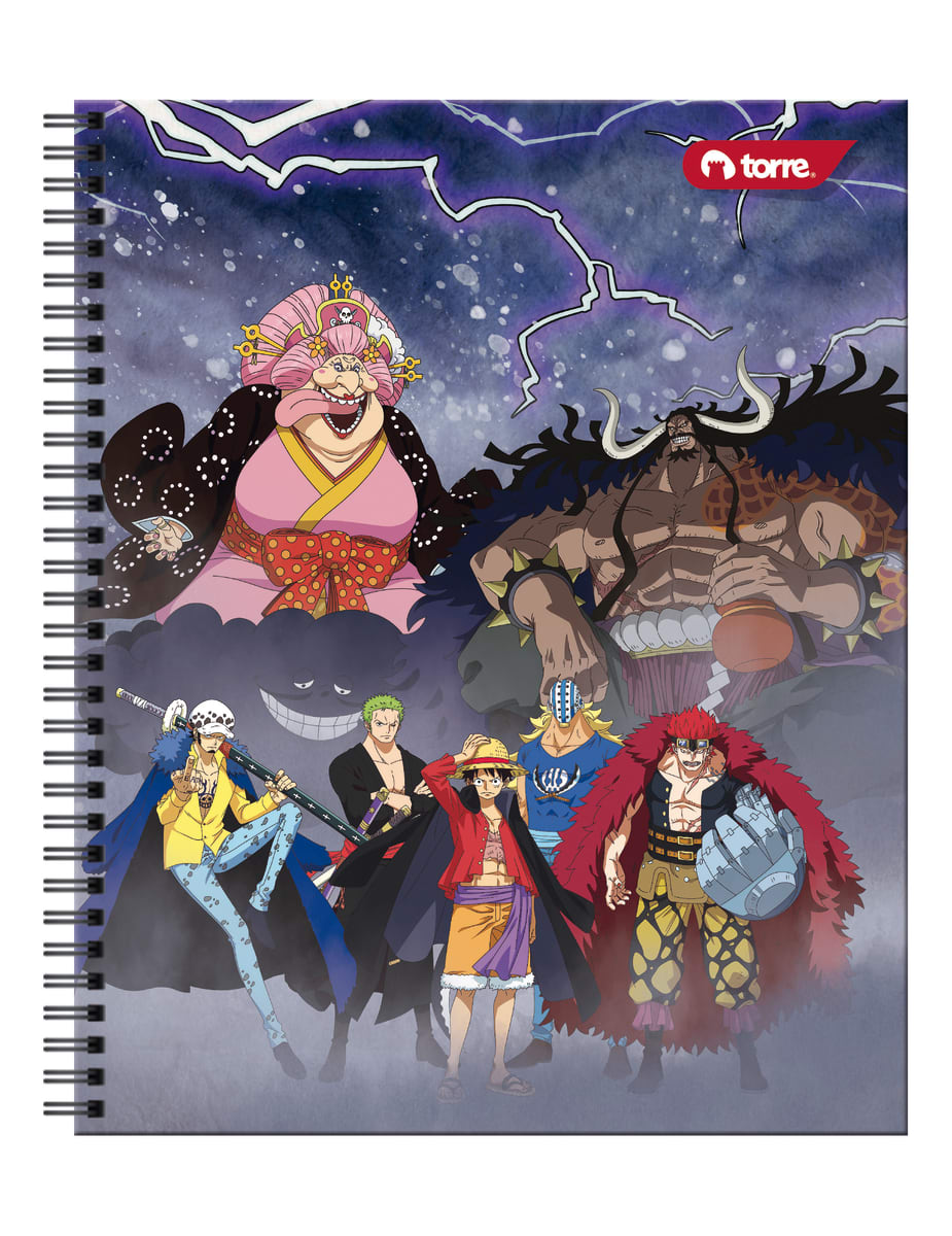 Cuaderno universitario One Piece 7mm 100 hjs Torre4
