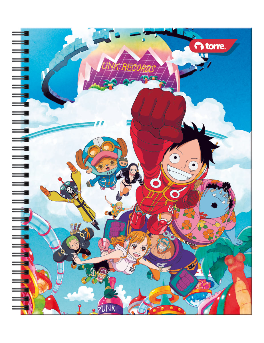 Cuaderno universitario One Piece 7mm 100 hjs Torre2