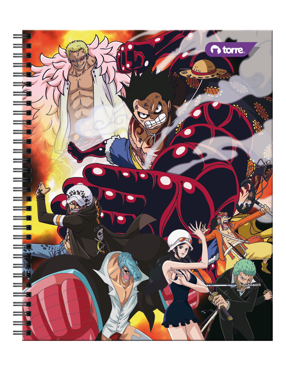 Cuaderno universitario One Piece 7mm 100 hjs Torre12