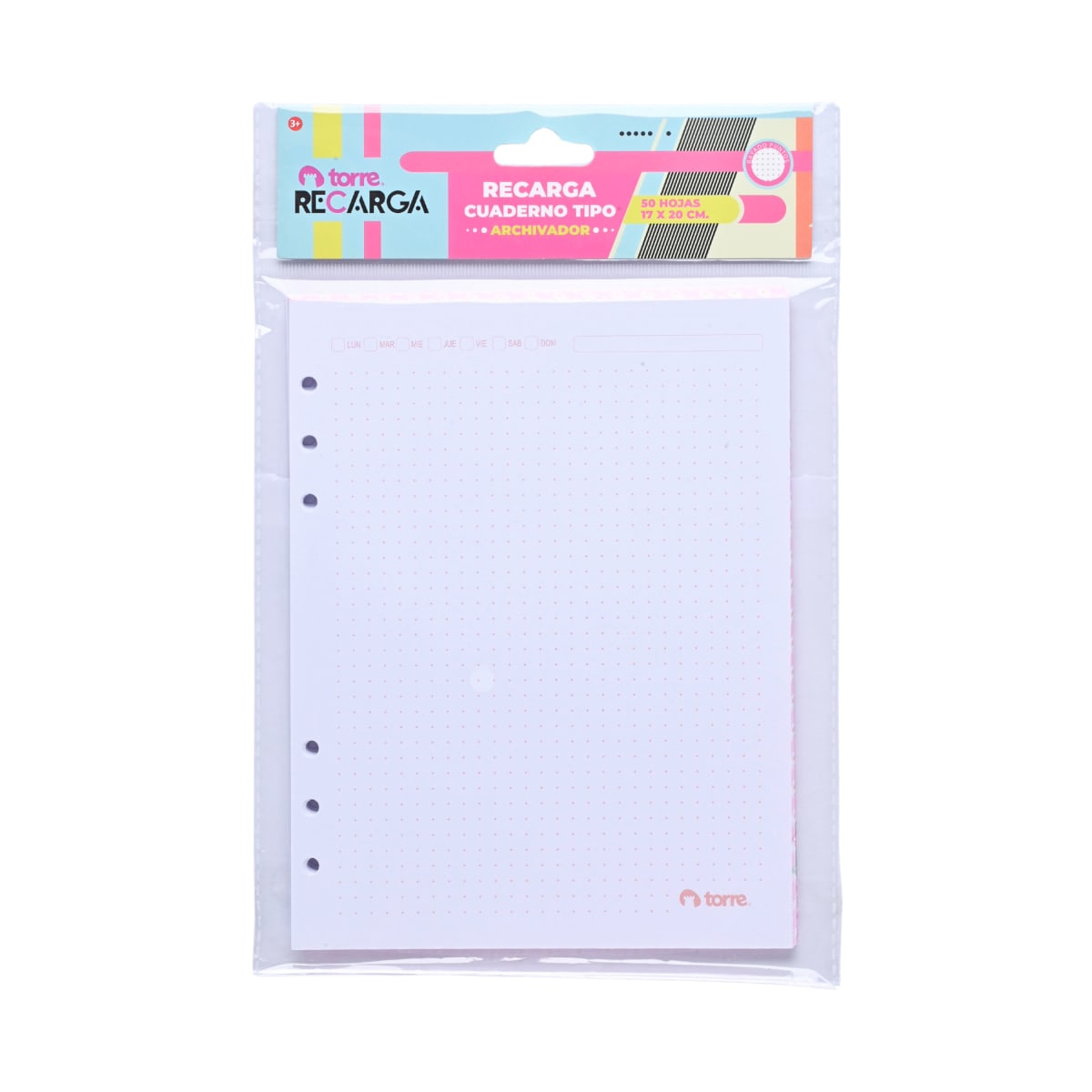 Recarga cuad archivador book puntos 50 hjs torre1