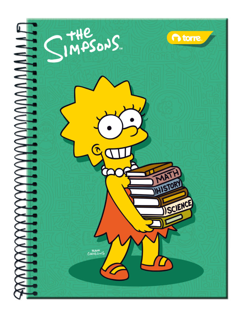Cuaderno top Simpsons 7mm 150 hjs Torre3