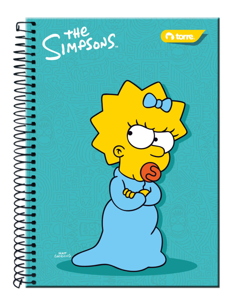 Cuaderno top Simpsons 7mm 150 hjs Torre4