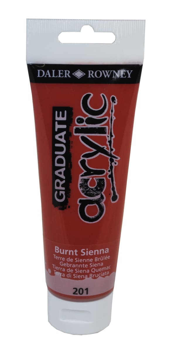 Tubo acrílico graduate 120ml burnt sienna1