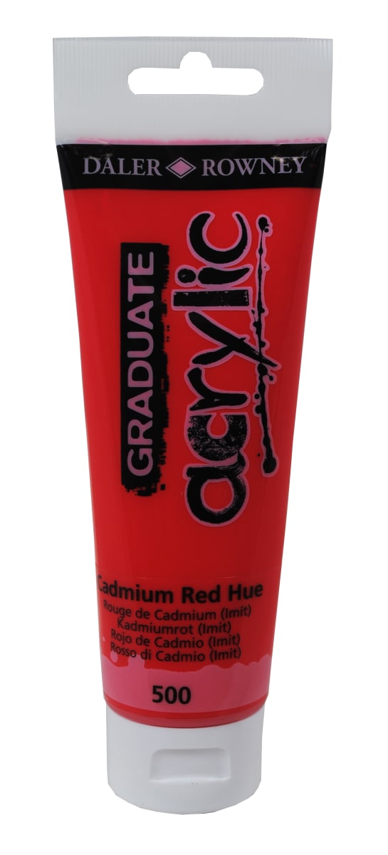 Tubo acrílico graduate 120ml cadmium red1