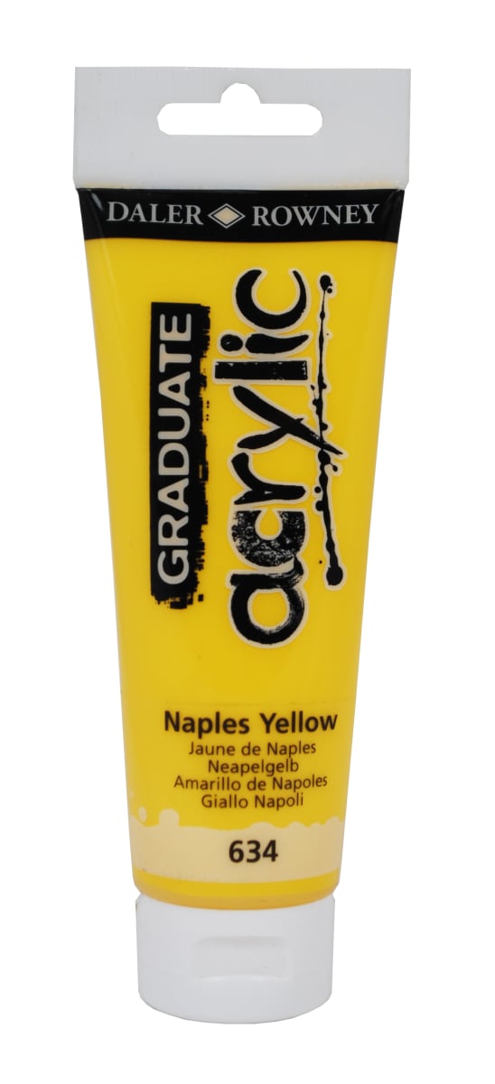 Tubo acrílico graduate 120ml naples yellow1