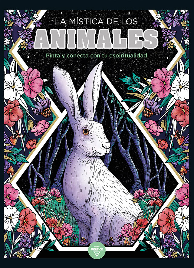 Libro para colorear mandalas mística animales1