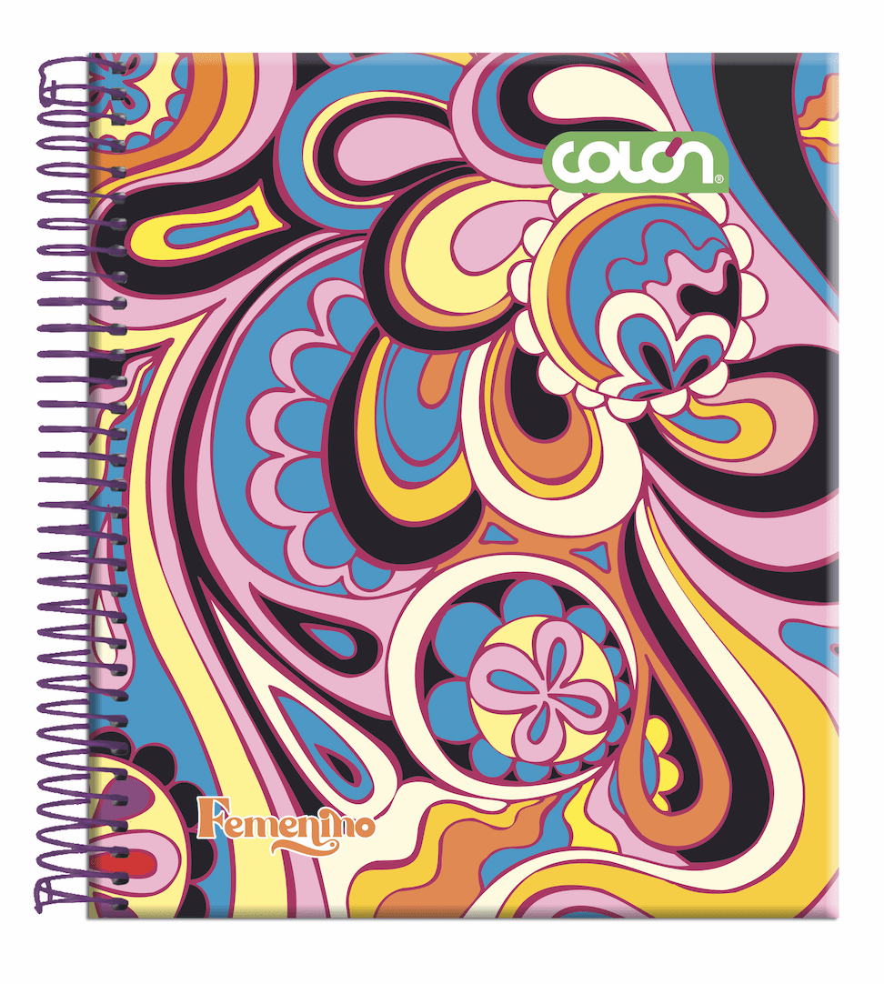 Cuaderno book Femenino 7mm 150 hjs Colon4
