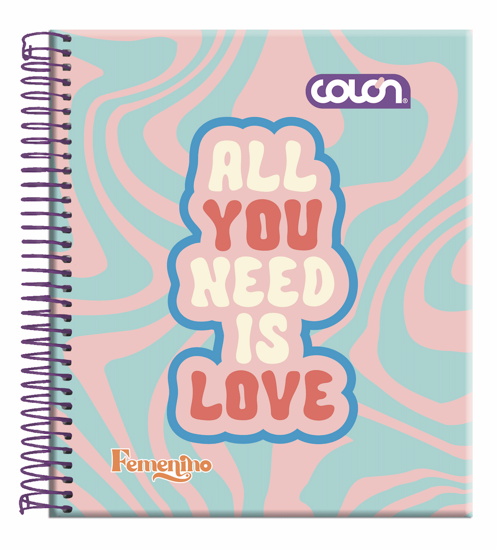 Cuaderno book Femenino 7mm 150 hjs Colon3