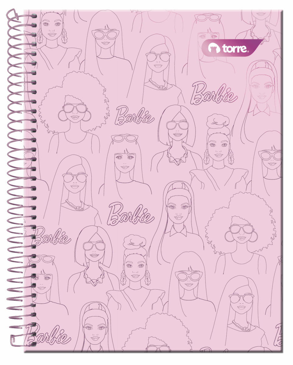 Cuaderno top Barbie 7mm 120 hjs Torre1